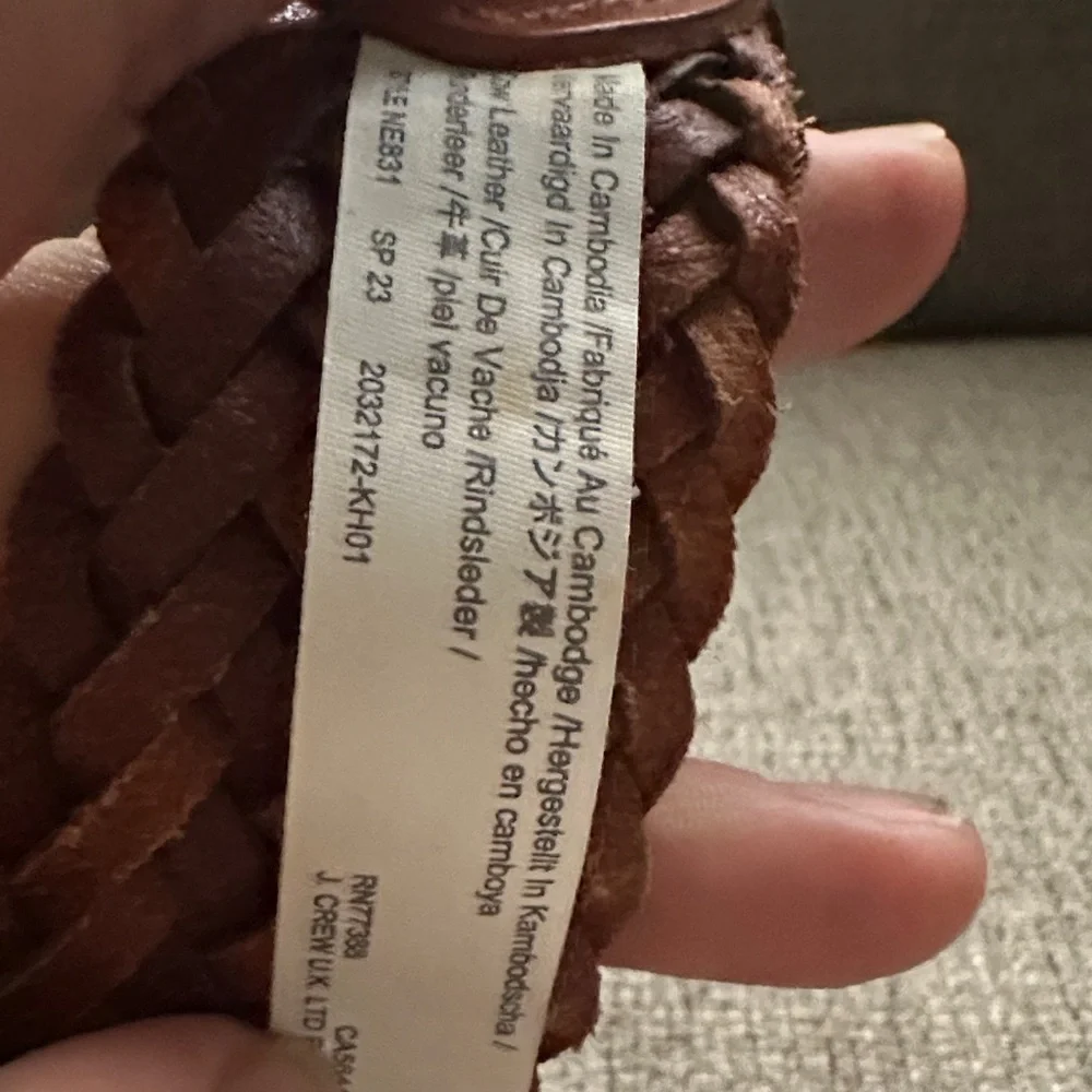 Madewell Brown Woven Leather Belt - Picture 4 of 5